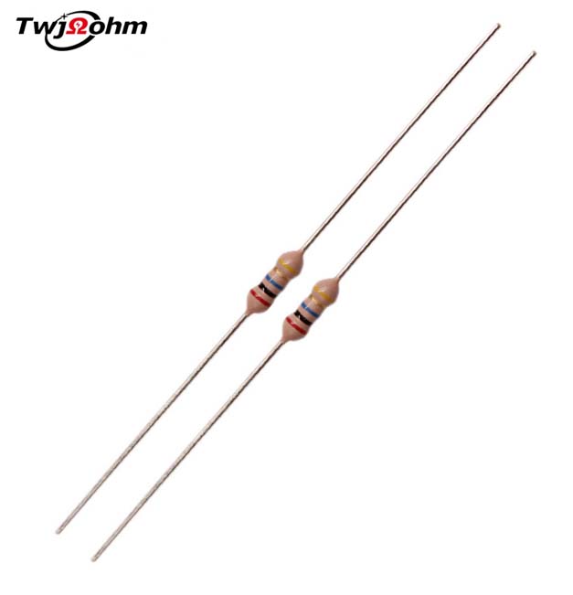 RI40-1/4W Metallic Ring Glass Film High Voltage Resistor