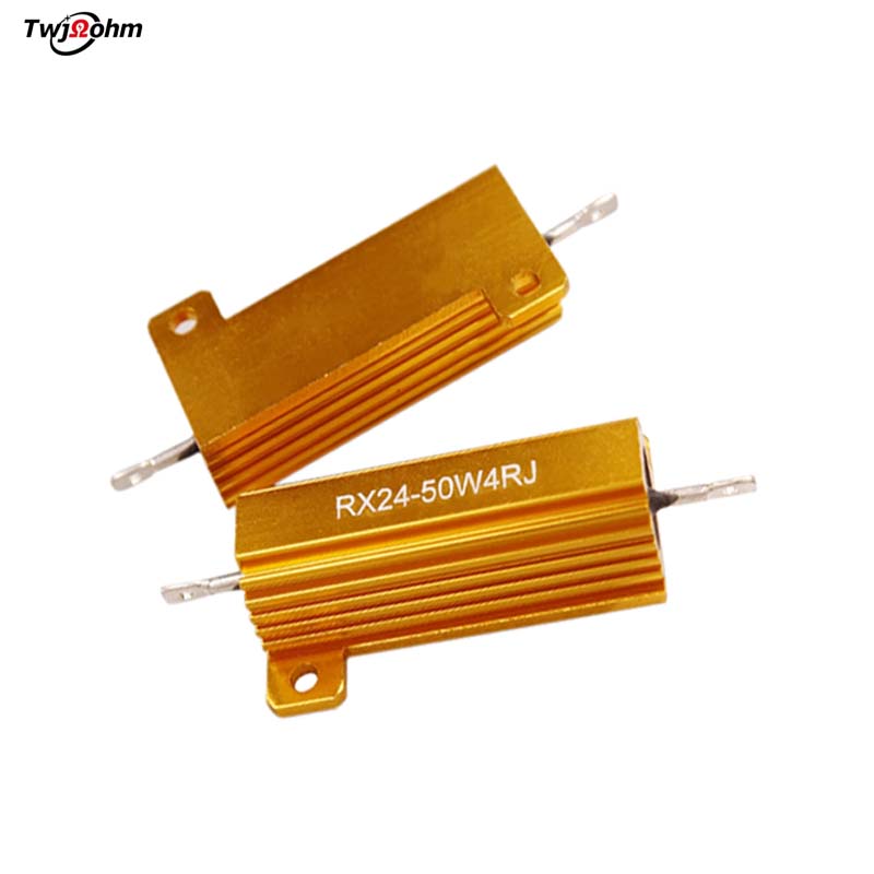 RX24-50W High-Power Gold Aluminum Shell Fixed Resistor