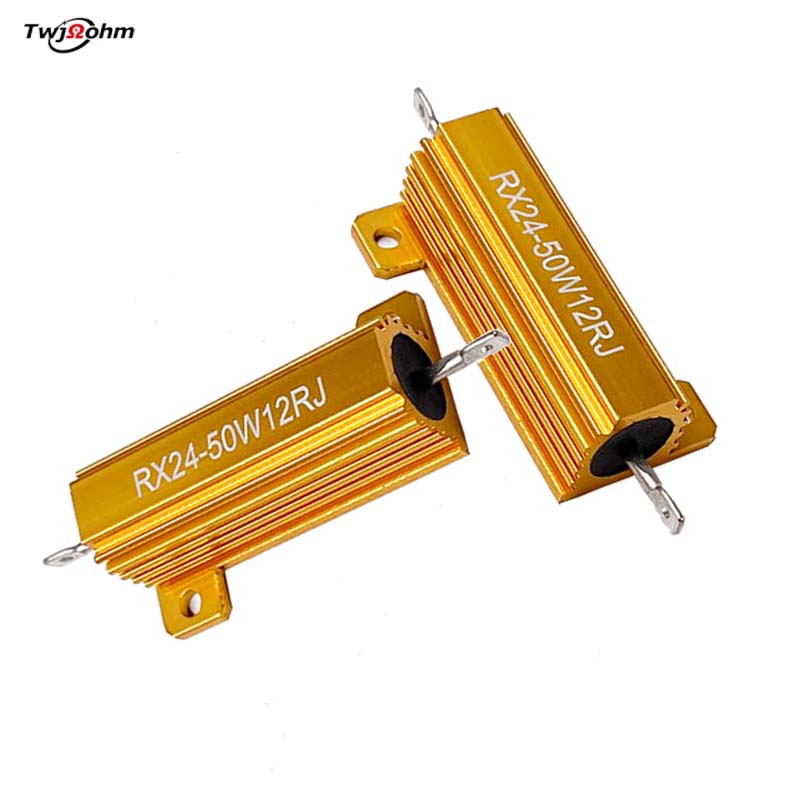 RX24-50W High-Power Gold Aluminum Shell Fixed Resistor