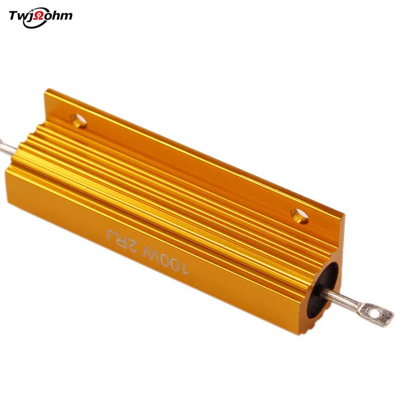 RX24-100W High-Power Gold Aluminum Shell Fixed Resistor