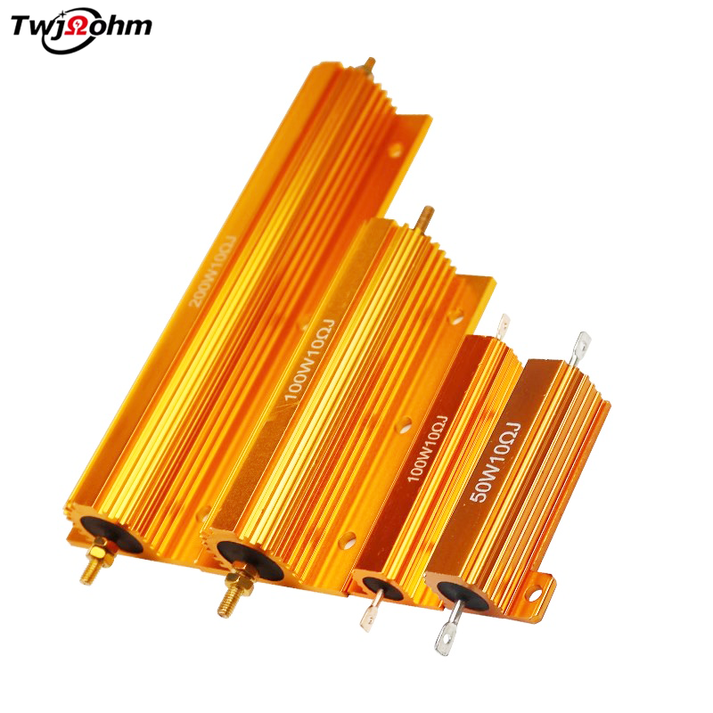 RX24 High-Power Gold Aluminum Shell Fixed Resistor
