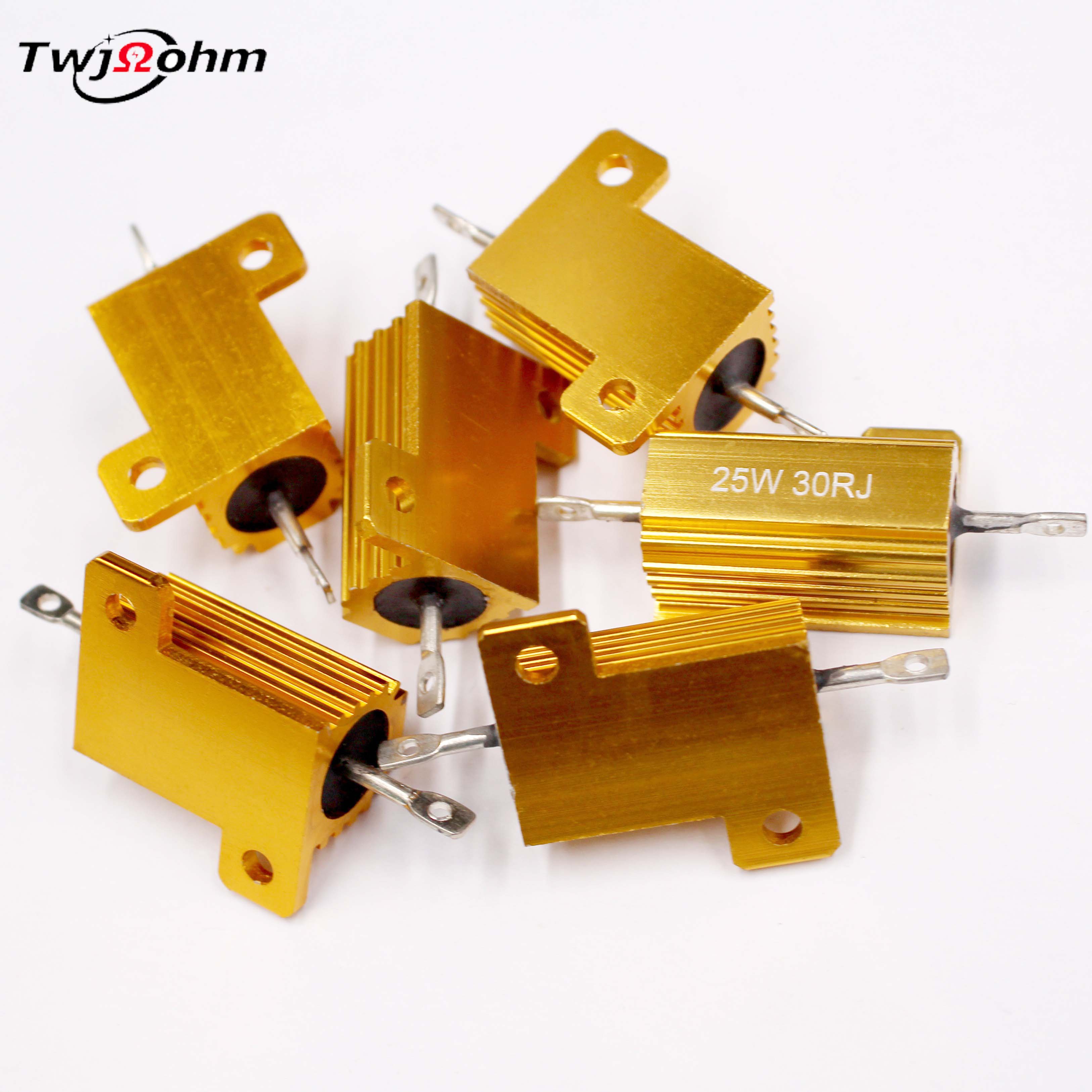 RX24-25W High-Power Gold Aluminum Shell Fixed Resistor
