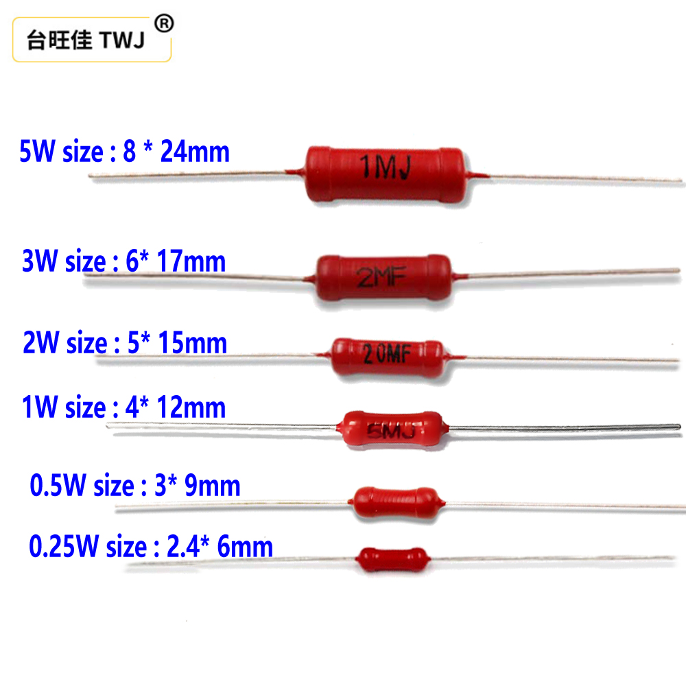 HVR40AH-1/2W Metal Glaze Film Inductive High Voltage Resistor