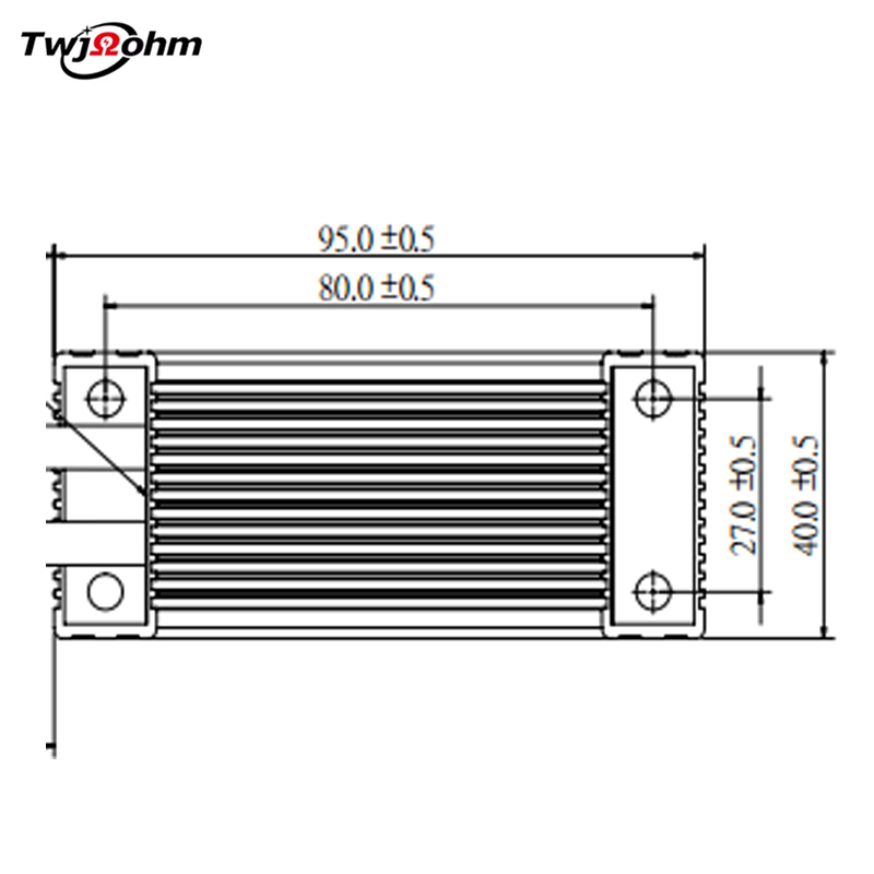 Automotive Trapezoidal Aluminum Housed Heat-Resistant Resistor for LED Decoder (H7)