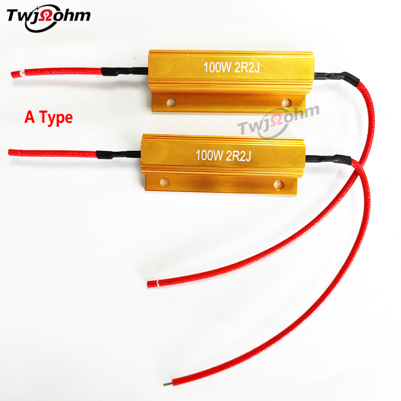 RX24-100W High-Power Gold Aluminum Housed Wirewound Resistor for Discharge & Pre-charge & Load