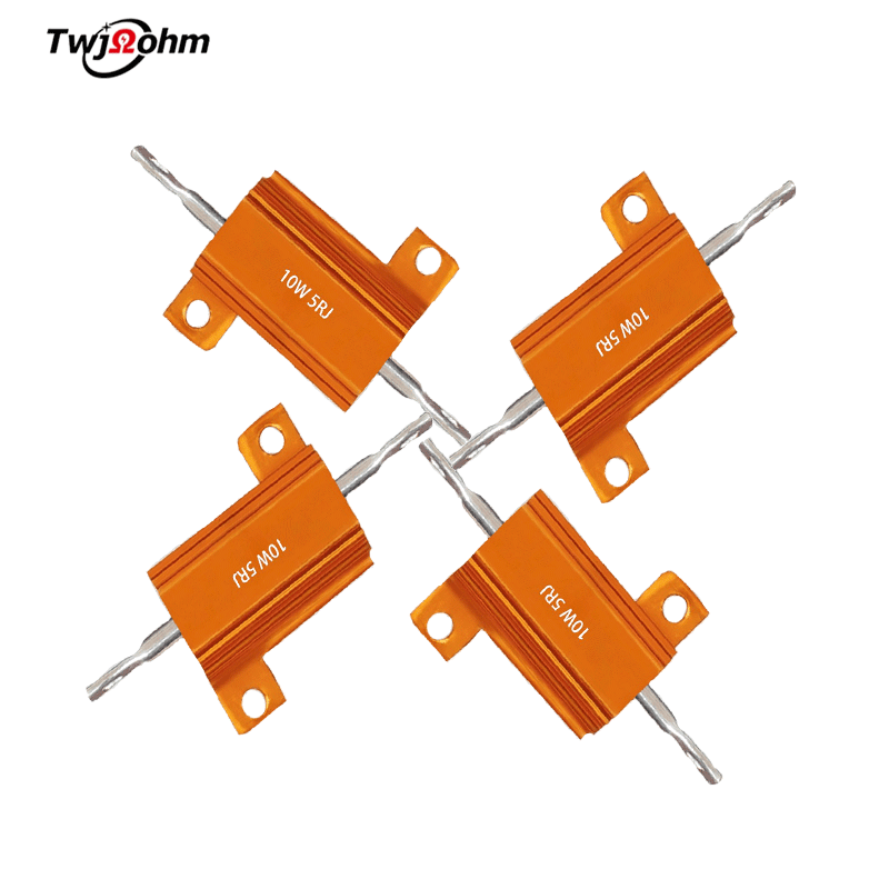 RX24-10W High-Power Gold Aluminum Shell Fixed Resistor