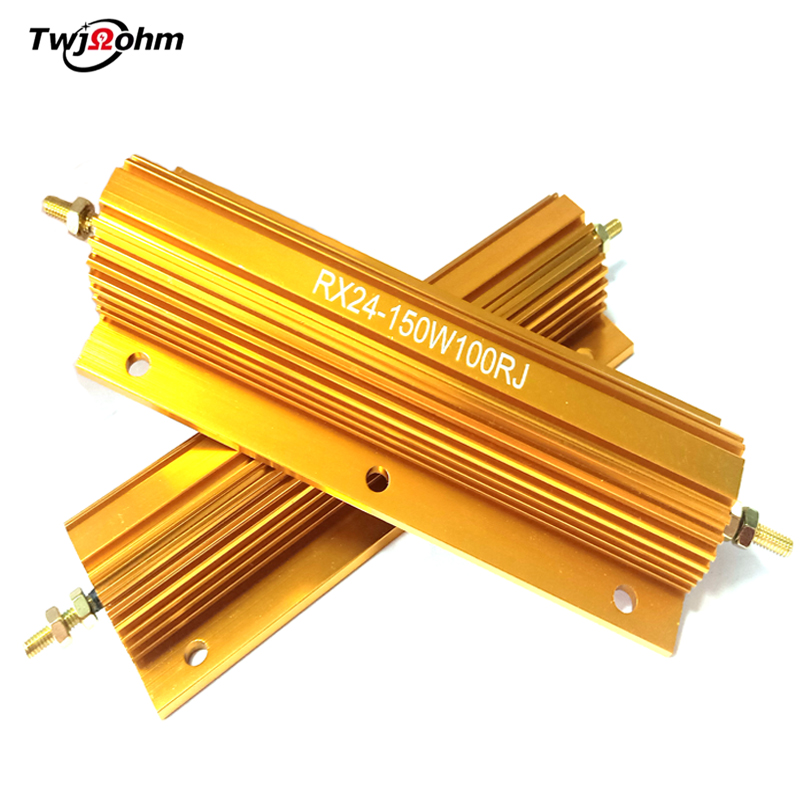 RX24-150W High-Power Gold Aluminum Shell Fixed Resistor