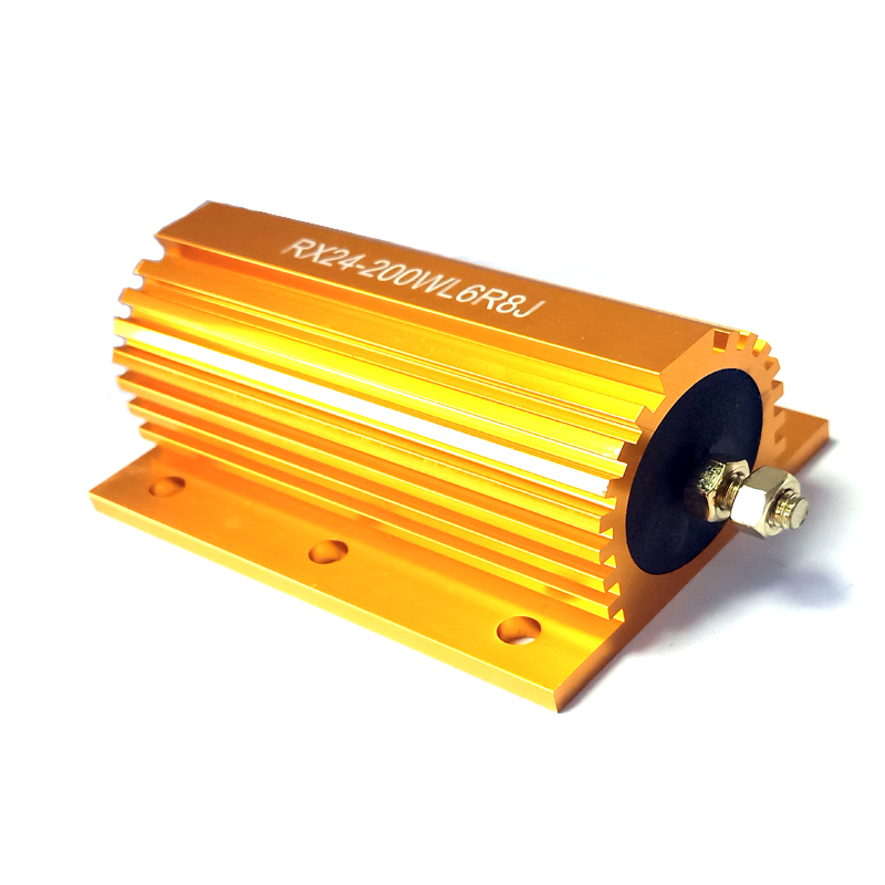 RX24-200WL High-Power Gold Aluminum Shell Fixed Resistor