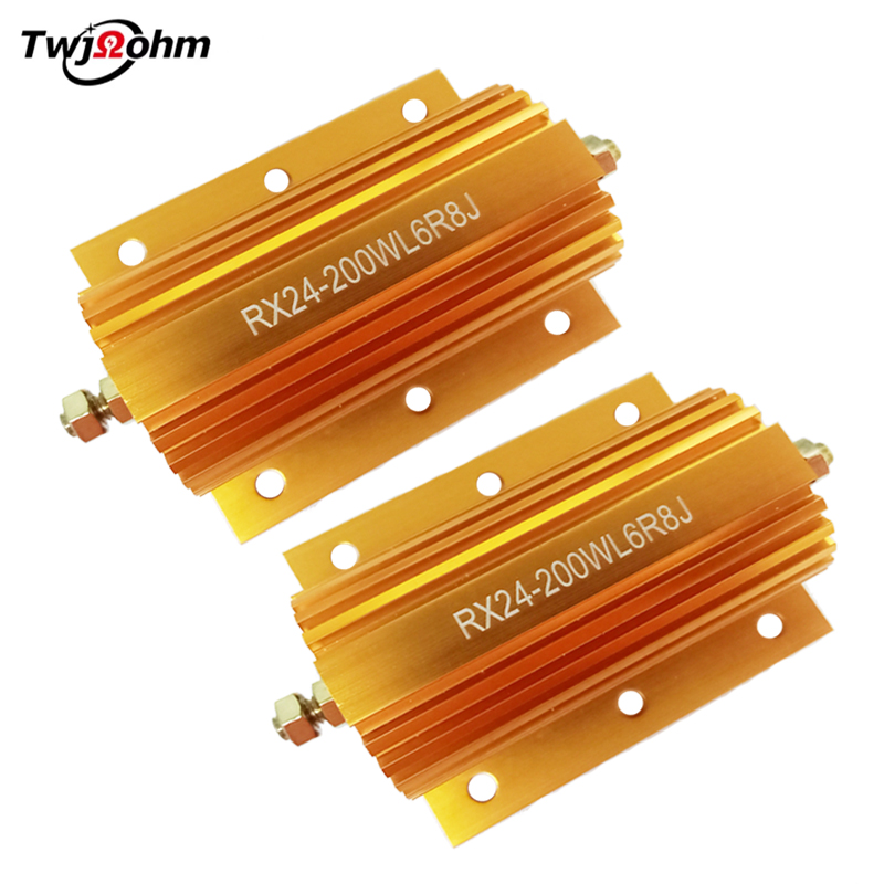RX24-200WL High-Power Gold Aluminum Shell Fixed Resistor