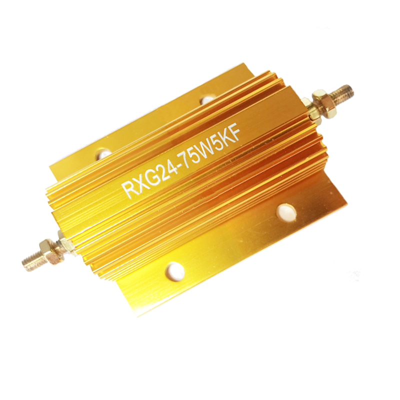 RX24-75W High-Power Gold Aluminum Shell Fixed Resistor