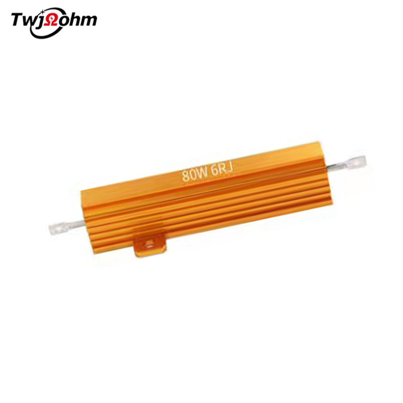 RX24-80W High-Power Gold Aluminum Shell Fixed Resistor