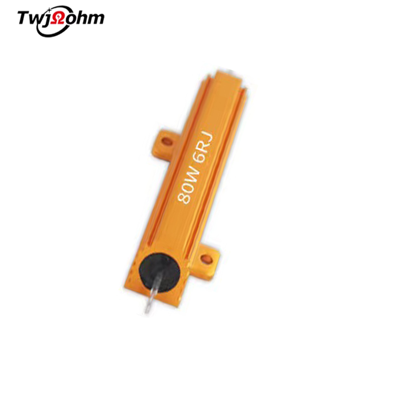 RX24-80W High-Power Gold Aluminum Shell Fixed Resistor