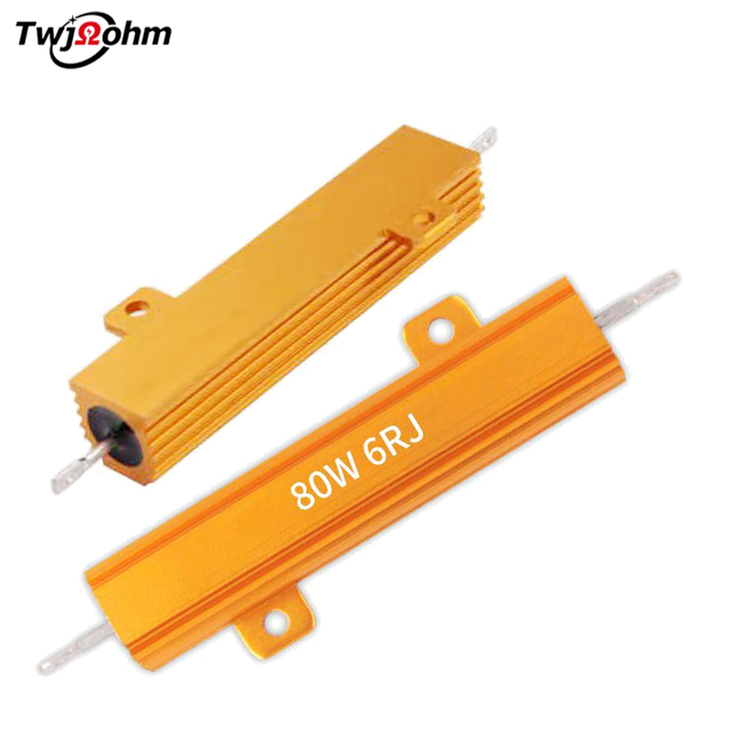 RX24-80W High-Power Gold Aluminum Shell Fixed Resistor