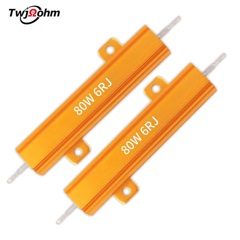 RX24-80W High-Power Gold Aluminum Shell Fixed Resistor