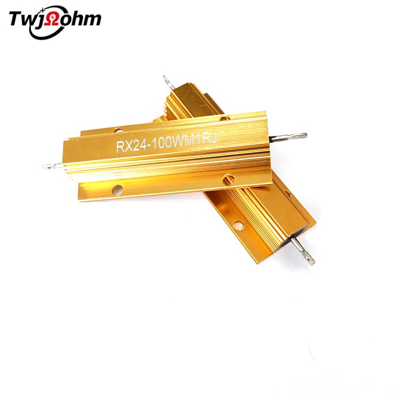 RX24-100WM High-Power Gold Aluminum Shell Fixed Resistor