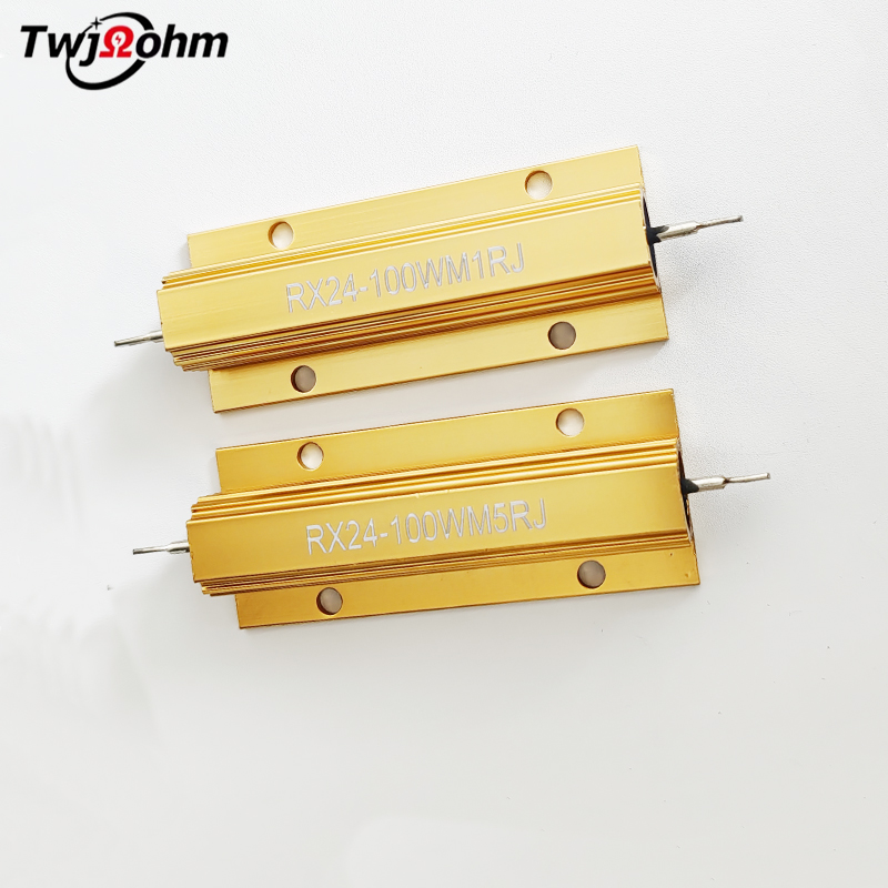 RX24-100WM High-Power Gold Aluminum Shell Fixed Resistor