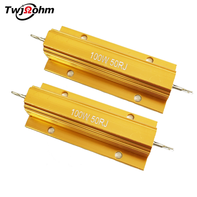 RX24-100WM High-Power Gold Aluminum Shell Fixed Resistor