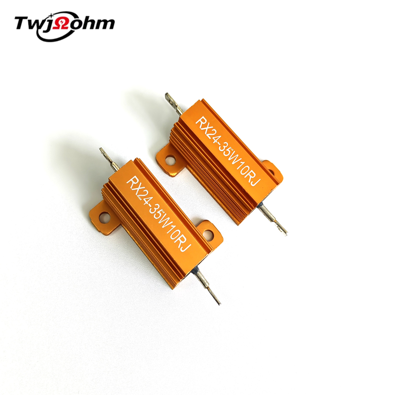 RX24-35W High-Power Gold Aluminum Shell Fixed Resistor