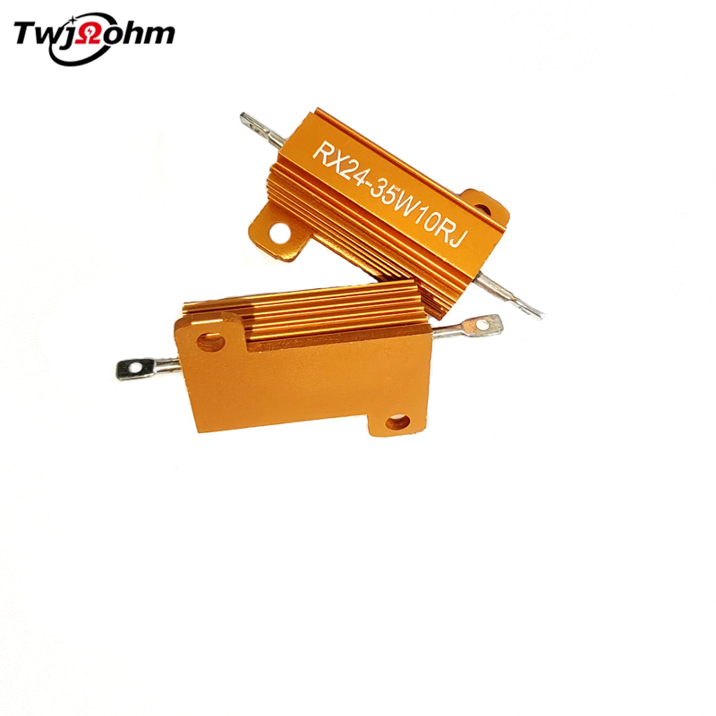 RX24-35W High-Power Gold Aluminum Shell Fixed Resistor