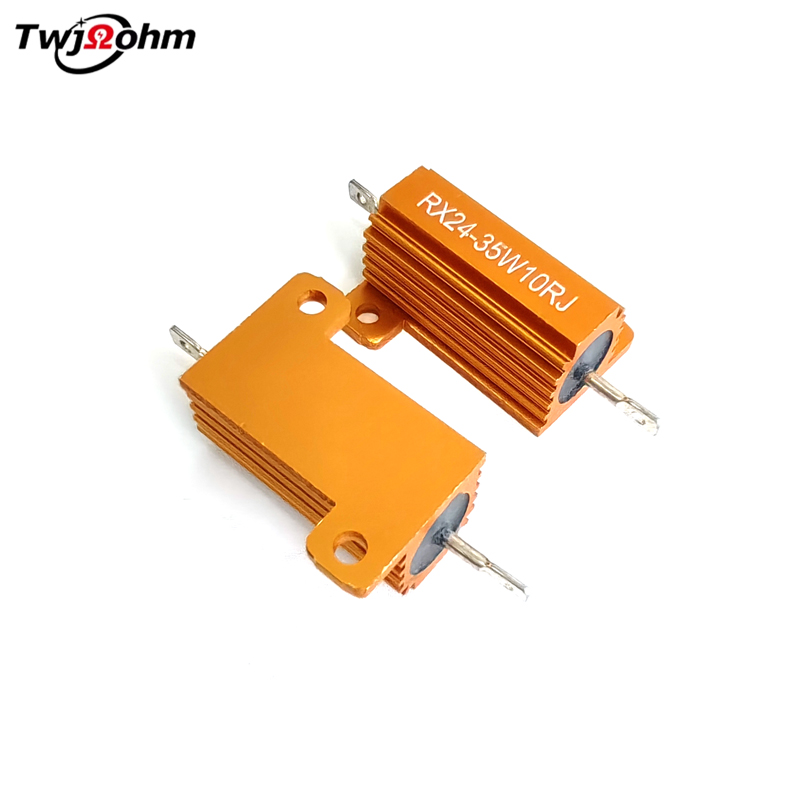 RX24-35W High-Power Gold Aluminum Shell Fixed Resistor