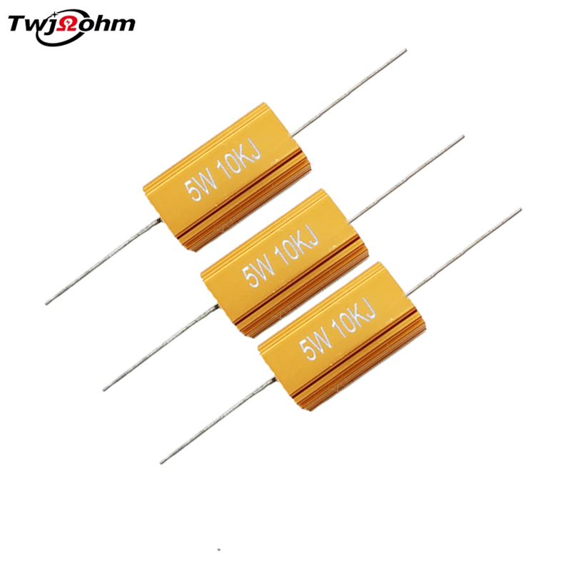 RX24-10W High-Power Gold Aluminum Shell Fixed Resistor