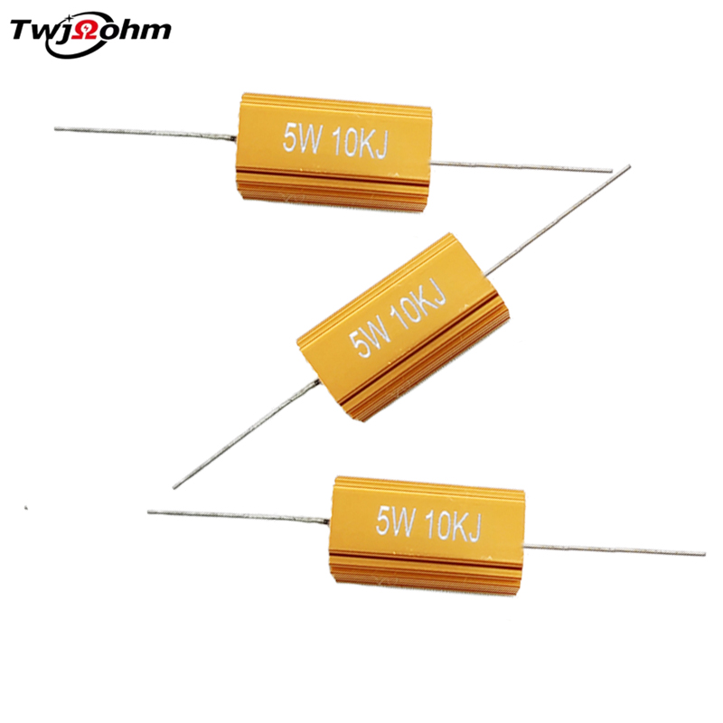RX24-10W High-Power Gold Aluminum Shell Fixed Resistor