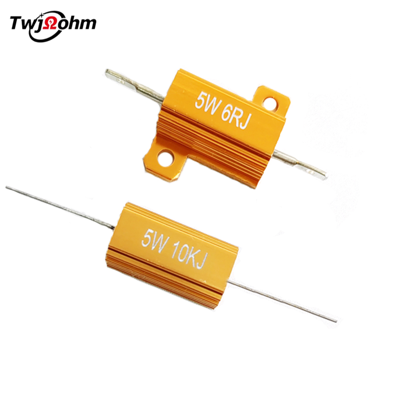 RX24-10W High-Power Gold Aluminum Shell Fixed Resistor
