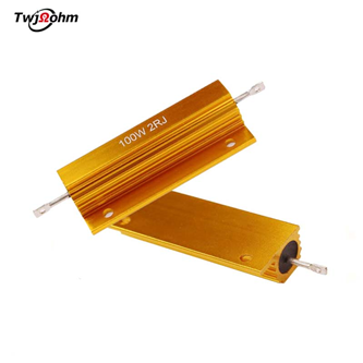 RX24-100W High-Power Gold Aluminum Shell Fixed Resistor