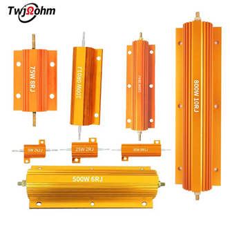 RX24 High-Power Gold Aluminum Shell Fixed Resistor