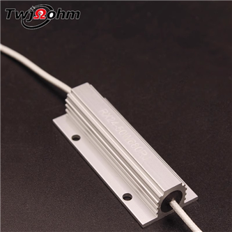 RX24-50W Silver Aluminum Housed Lead-Type Resistor for Capacitor Discharge & Start-up