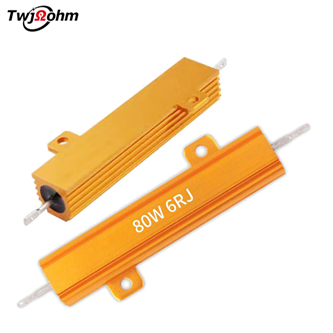RX24-80W High-Power Gold Aluminum Shell Fixed Resistor