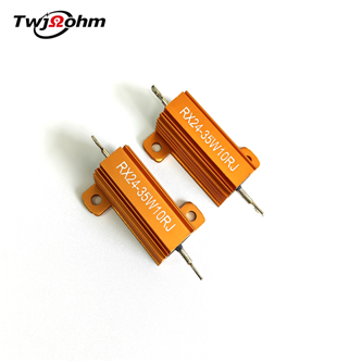 RX24-35W High-Power Gold Aluminum Shell Fixed Resistor